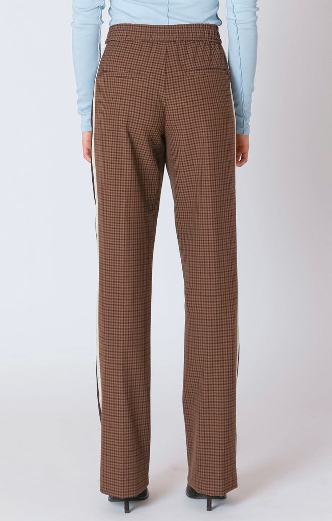 Brown Check Pants
