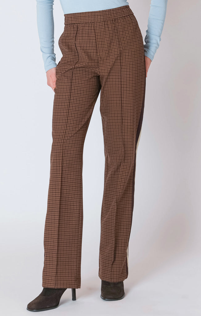 Brown Check Pants