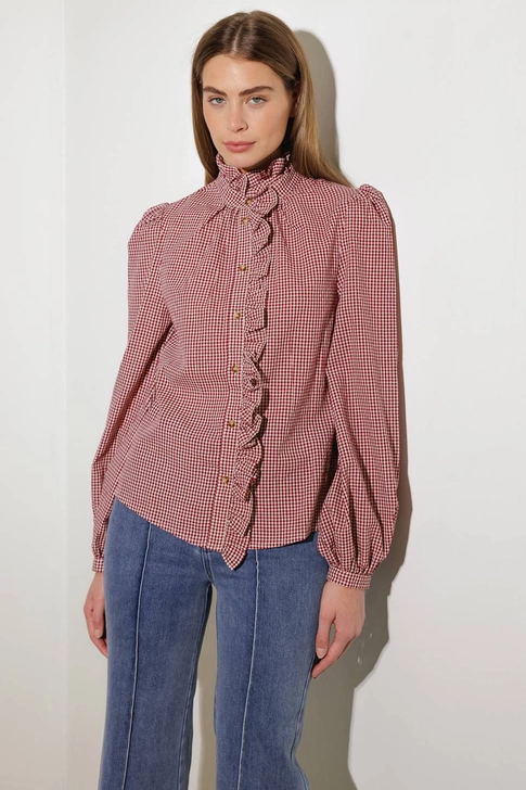 Burgundy Blouse