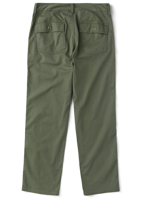Green pants on a white background