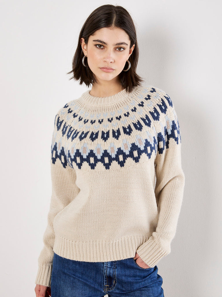 Fair Isle Cream Sweater