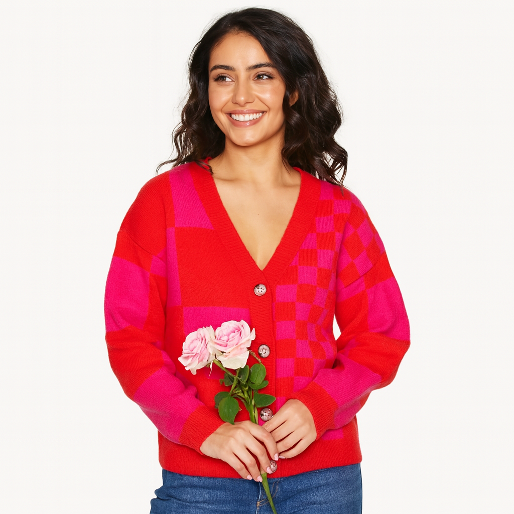 Geometric Cardigan - shopmagnolias