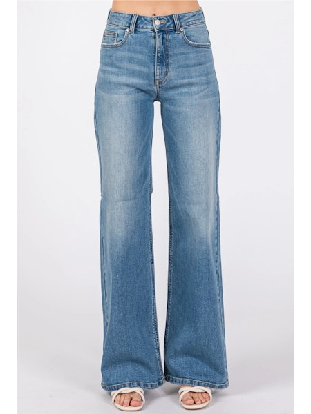 Blue jeans on a white background