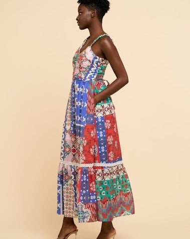 Patchwork Maxi Dress
