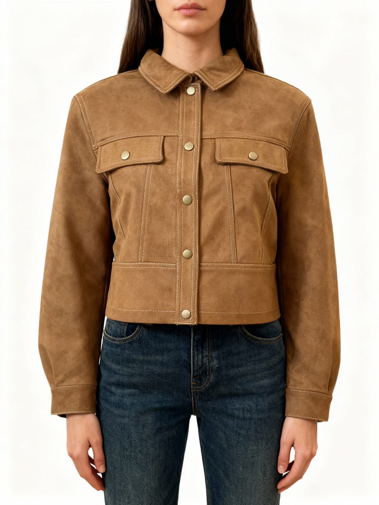 Suede Trucker Jacket