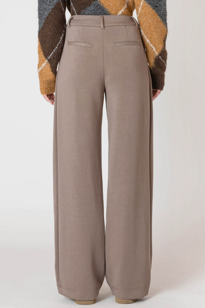 Taupe Knit Trouser