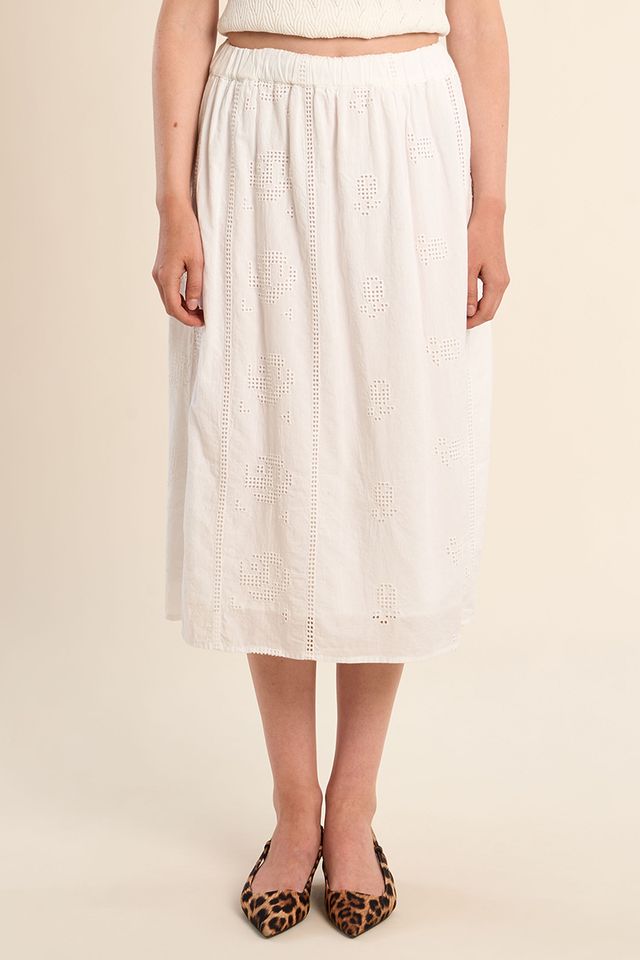 White Midi Skirt