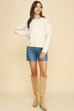 Ivory Textured Cardigan