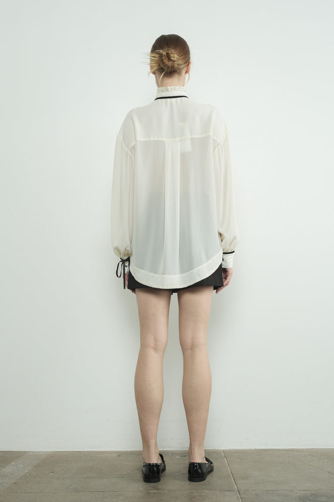 Pintuck Ribbon Blouse