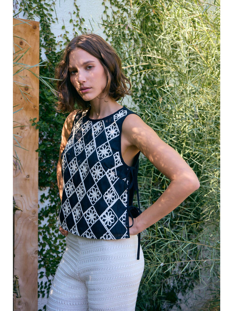 Floral Applique Top