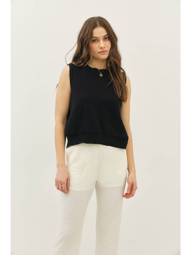 Sleeveless Bow Sweater