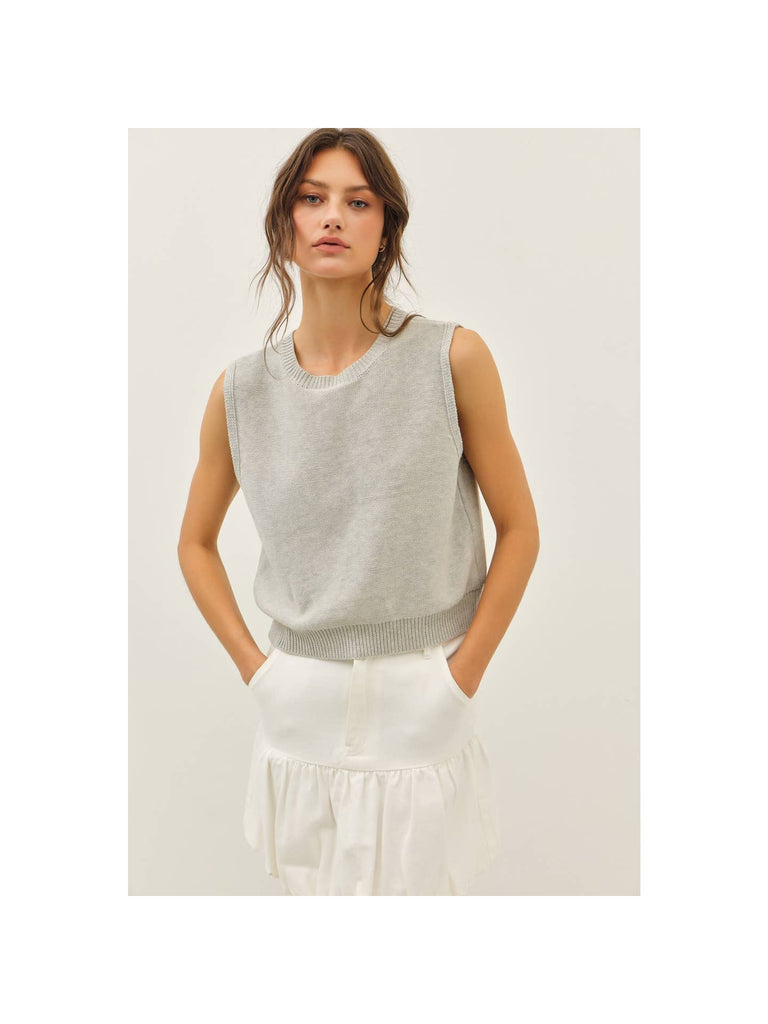 Sleeveless Bow Sweater