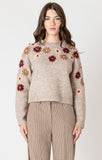 Floral Applique Sweater