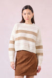 Beige Stripe Sweater