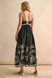 Black Embroidered Dress