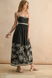 Black Embroidered Dress