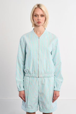Mint Striped Bomber