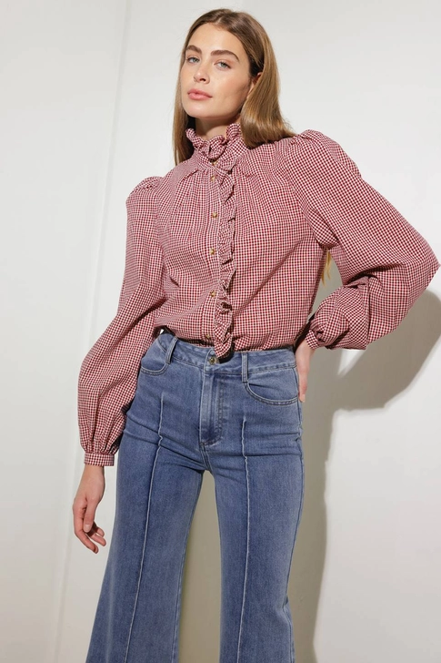 Burgundy Blouse