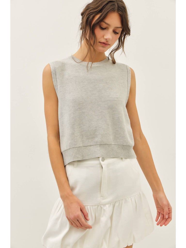 Sleeveless Bow Sweater