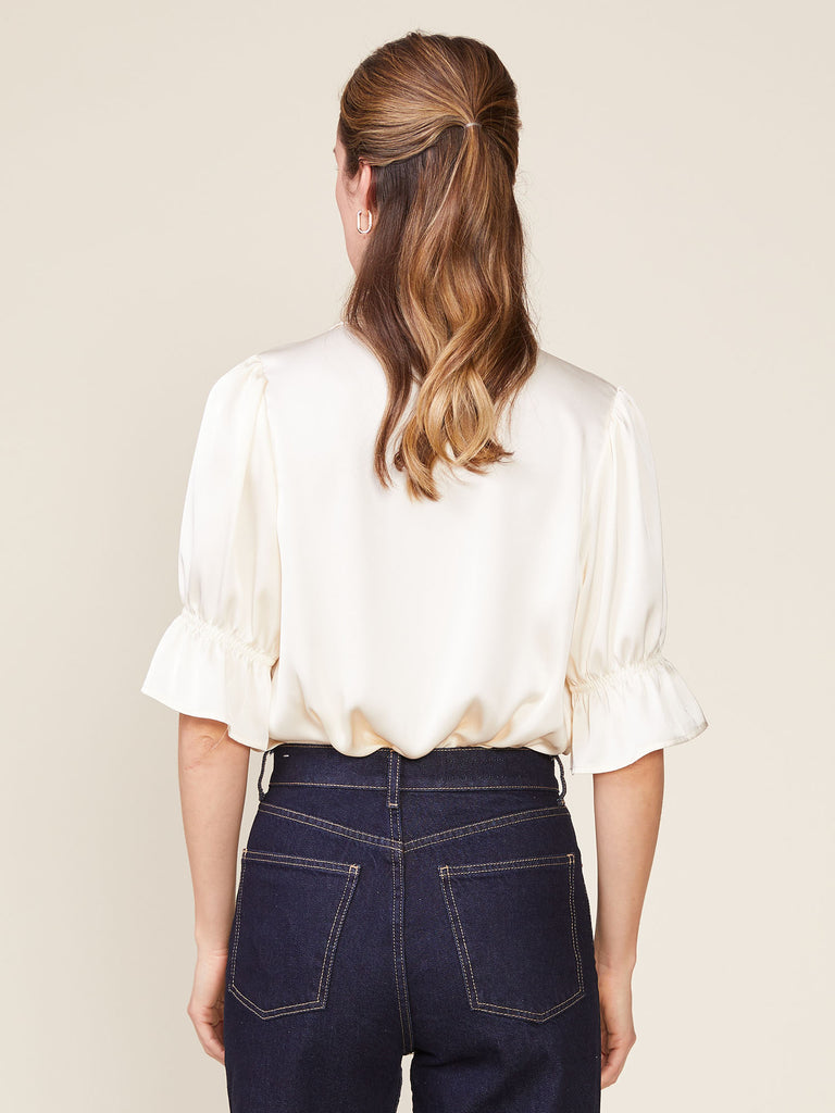 Ruffle Sleeve Blouse