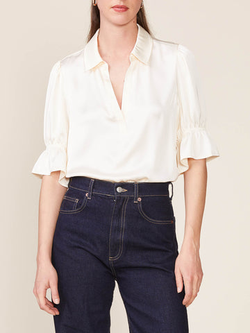 Ruffle Sleeve Blouse