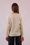 V-Neck Sequin Sweater