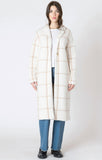 Cream Windowpane Coat