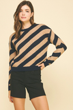 Diagonal Stripe Sweater
