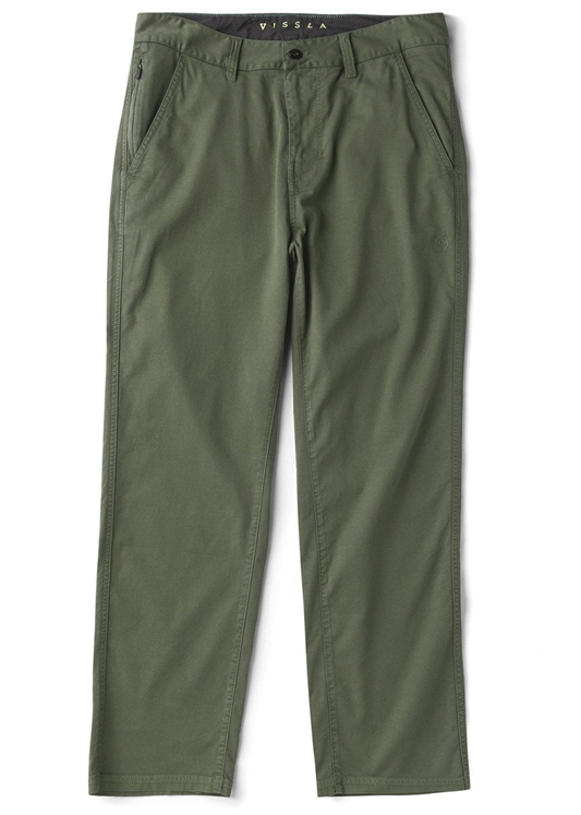 Green pants on a white background