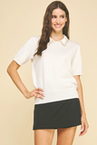 Embellished Collar Sweater
