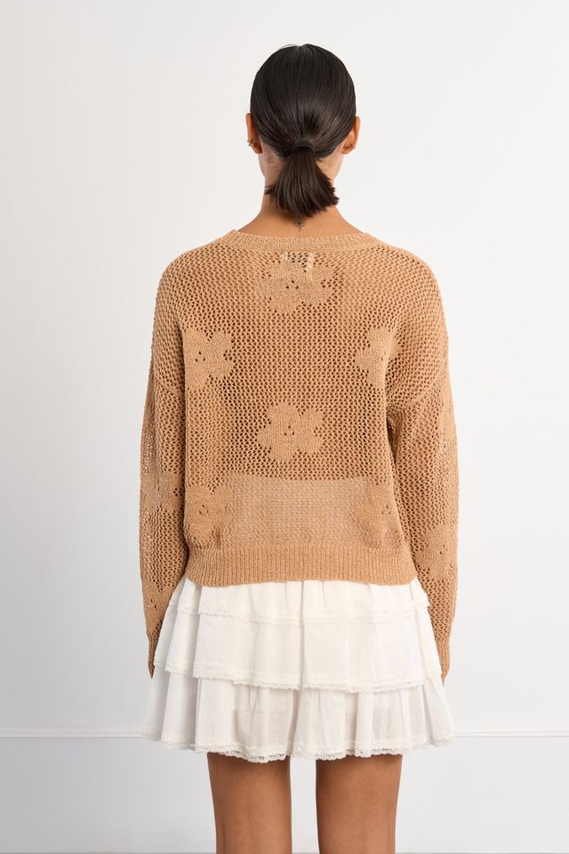 Floral Knit Sweater