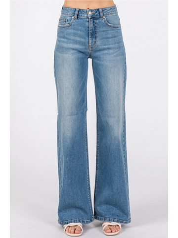 Blue jeans on a white background