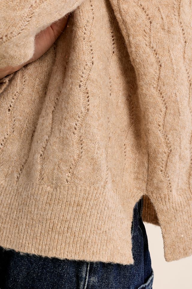 Golden Beige Sweater