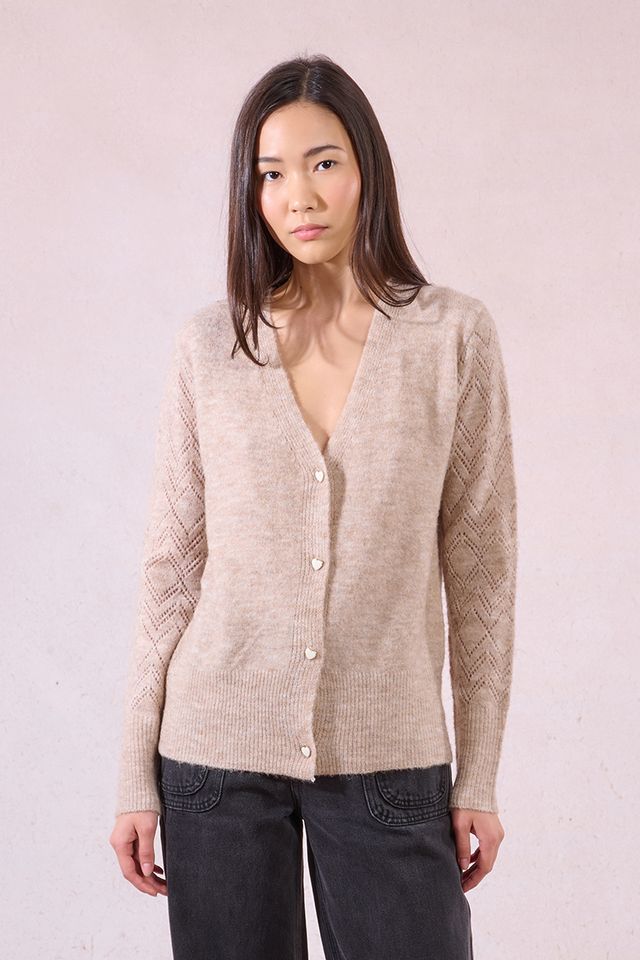 Heart Button Cardigan