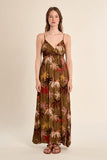 Khaki Tropical Maxi