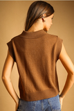 Sleeveless Polo Sweater