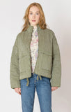 Olive Quilted Coat