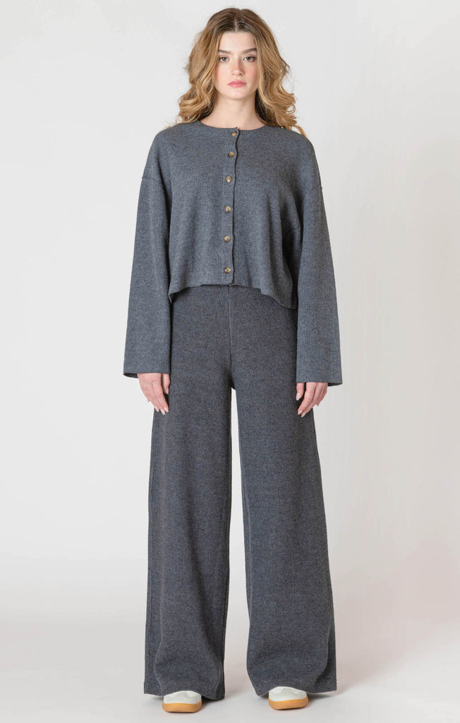 Ribbed Pant - Charcoal
