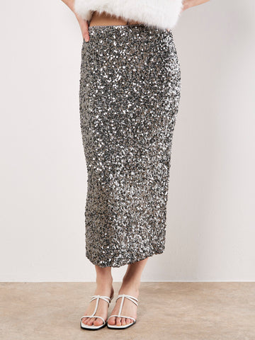 Sequin Midi-Maxi Skirt