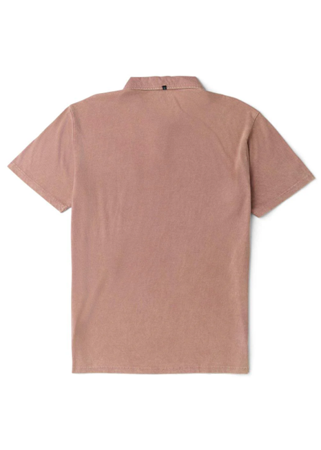 Brown polo shirt on a white background