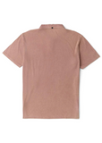 Brown polo shirt on a white background