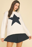 Cream Star Sweater