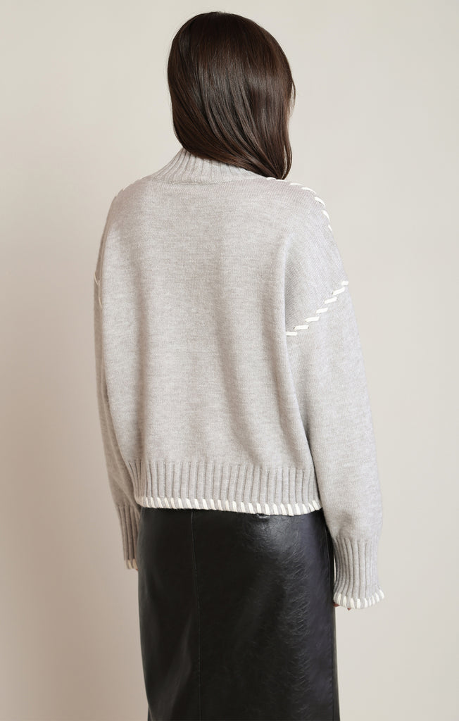 Stitched Sleeve Sweater