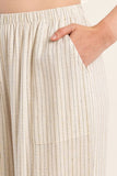 Beige Stripe Pants