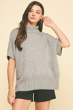 Short Sleeve Turtleneck Sweater