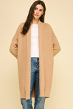 Long Waffle Cardigan