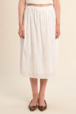 White Midi Skirt