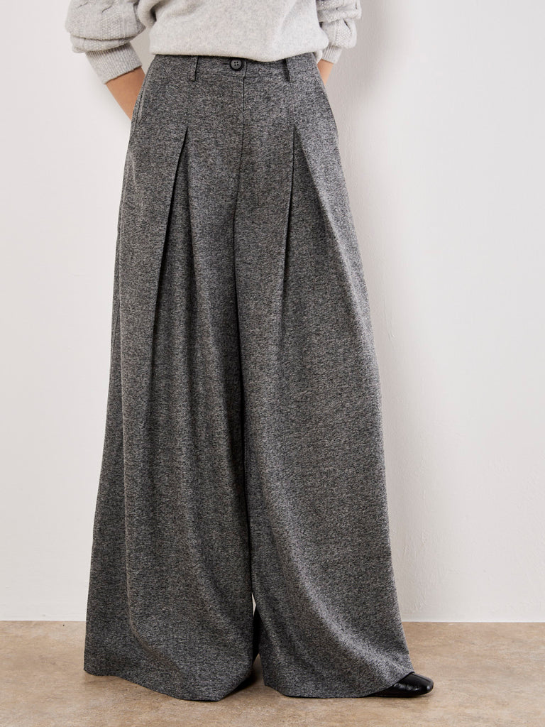 Wide Pleated Trouser