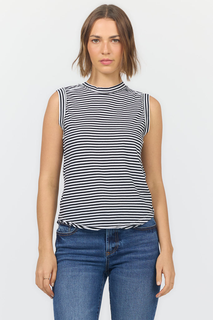 Zo Top - BW Stripe